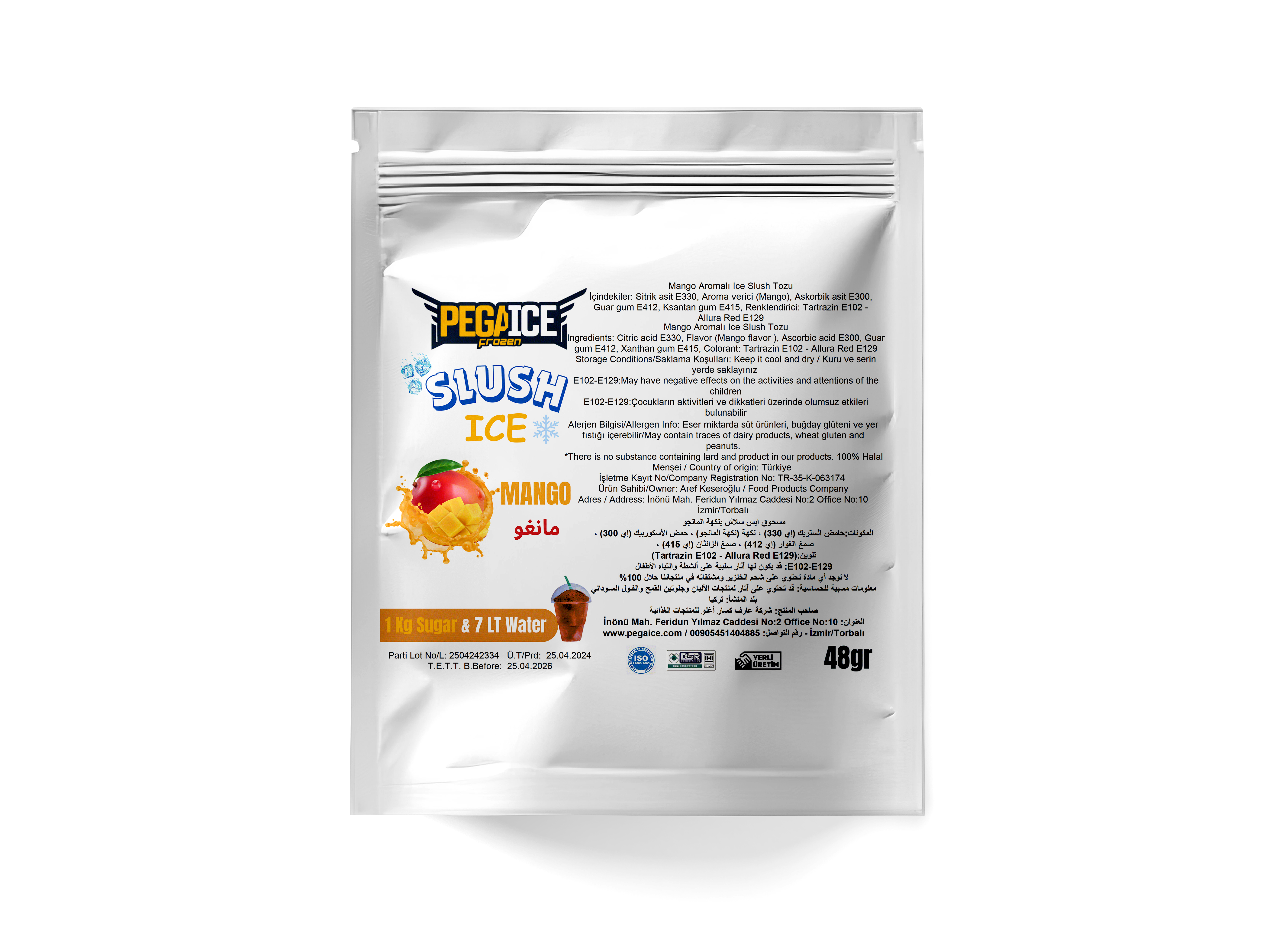 Ice Slush Mango Powder Ingredient