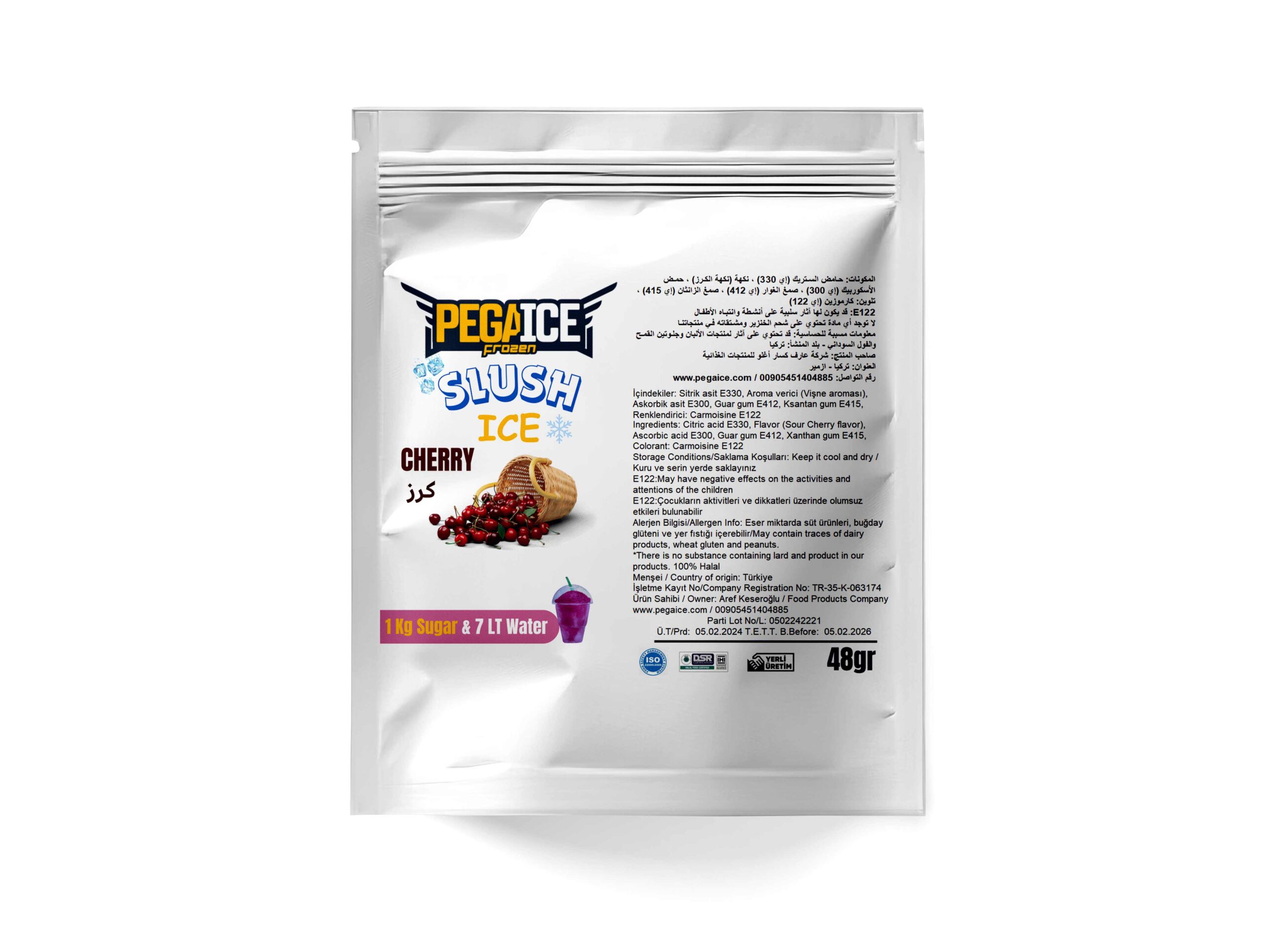 Ice Slush Cool Lime Powder Ingredient