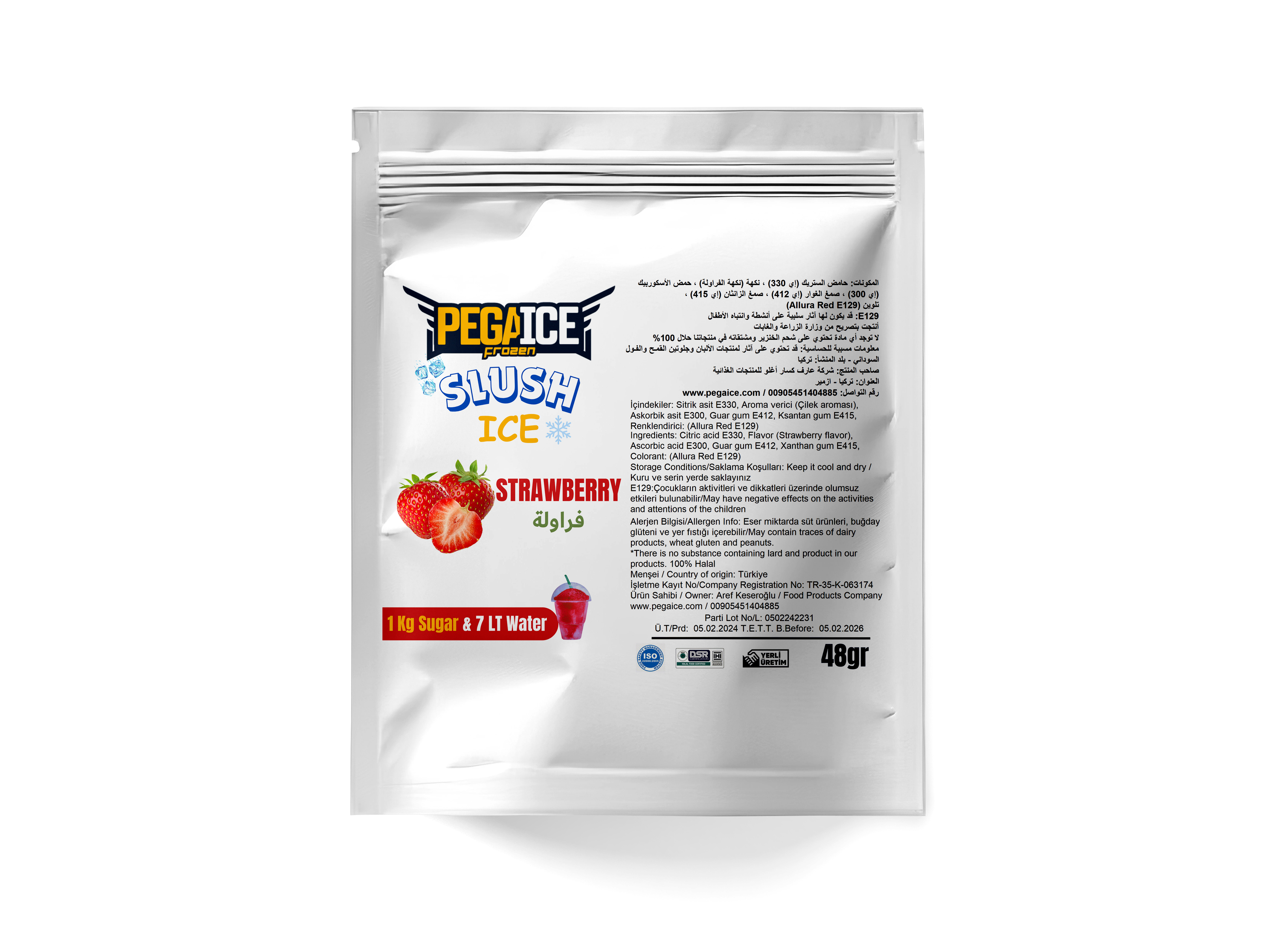 Ice Slush Strawberry Powder Ingredient